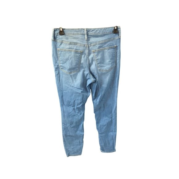 Universal Thread Womens 10 Reg Skinny HIgh Rise Jean Light Wash Whiskering - Picture 3 of 4